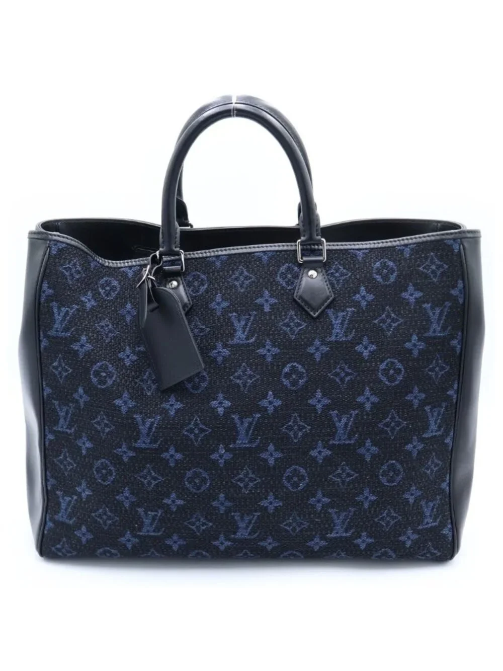 Louis Vuitton Monogram Grand Sac Jacquard Leather Tote Black